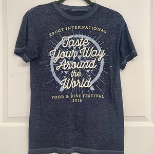 EPCOT FOOD & WINE FESTIVAL T SHIRT Taste Your Way Around World Walt Disney Small